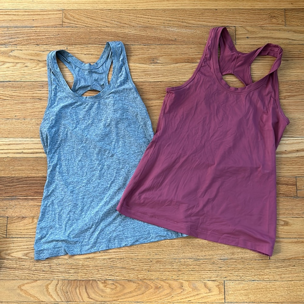 TWO athleta tank tops. Small